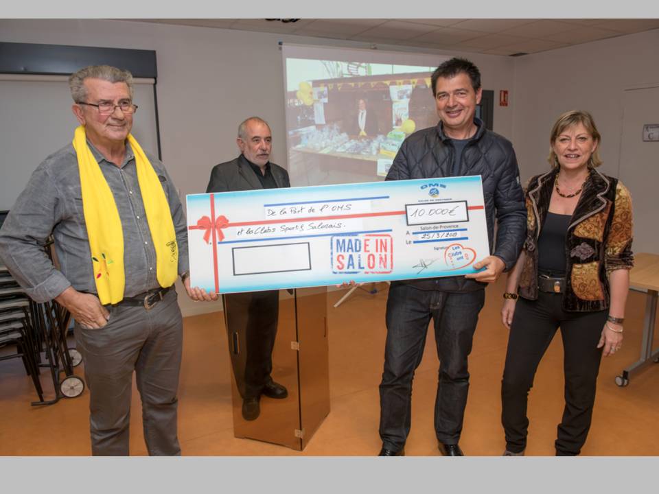 Téléthon - 2018 - : Bravo à Valérie Langlet, Raymond Ferrat, Marc Sapin et tous les bénévoles de l'association Salon Téléthon pour ces résultats uniques dans la région.